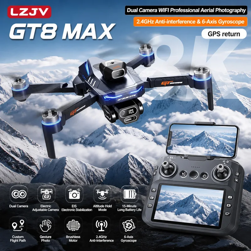 Drone Kit Professional - GT8 Max Faltbare Drohne 8K HD